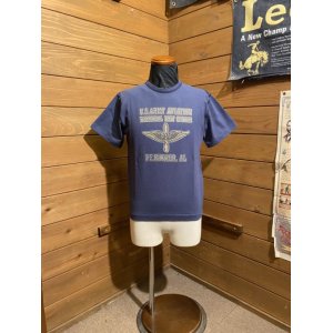 画像1: Colimbo/Luna Park Printed Tee "U.S.Army Aviation"　ライトネイビー