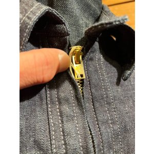 画像6: Cushman/8oz Denim Half Zip Work Shirt