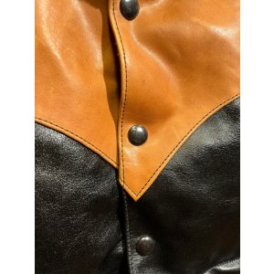 画像4: RainbowCountry/Horse Hide Down Vest ''Challenger'' Duo Tone