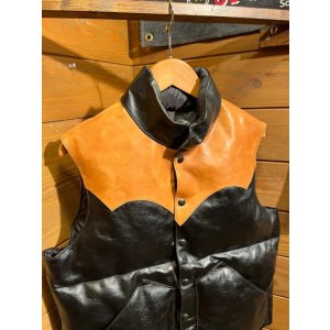 画像3: RainbowCountry/Horse Hide Down Vest ''Challenger'' Duo Tone