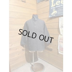 画像1: Cushman/Linen Sleeping Shirts　ブラック