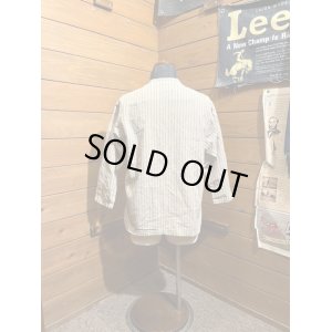 画像2: Cushman/Cotton Linen Stripe Sleeping Shirts　ベージュ