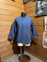 Cushman/Cotton Linen Sleeping Shirts　ネイビー