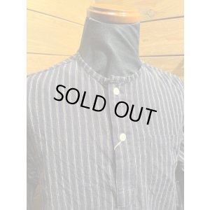 画像3: Cushman/Cotton Linen Stripe Sleeping Shirts　ネイビー