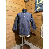 Cushman/Cotton Linen Stripe Sleeping Shirts　ネイビー