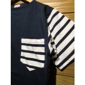 画像6: Cushman/ボーダースリーブ　バスクTee