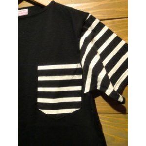 画像6: Cushman/ボーダースリーブ　バスクTee