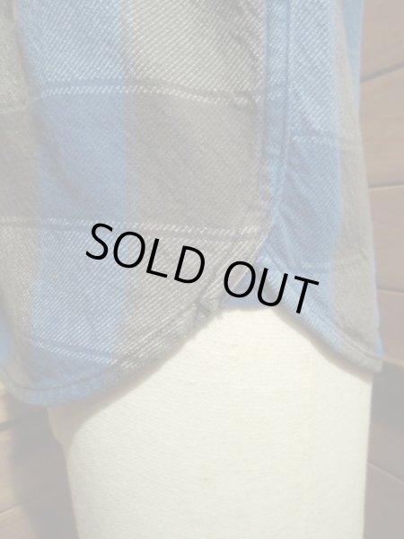 画像7: JELADO/2018・ネルシャツ　レギュラー丈　オールドブルー (7)