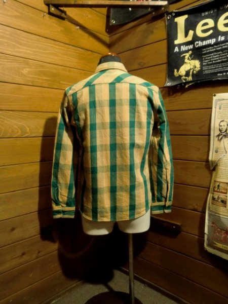 画像2: JELADO/2019・ネルシャツ　ショート丈　ピーナツ (2)