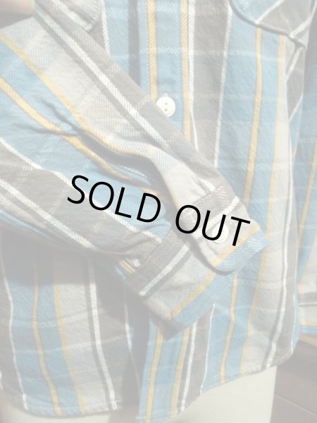 画像5: JELADO/2019・ネルシャツ レギュラー丈 オールドブルー (5)