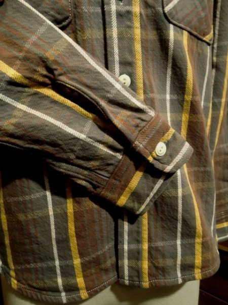 画像6: JELADO/2019・ネルシャツ レギュラー丈 チョコレートブラウン (6)