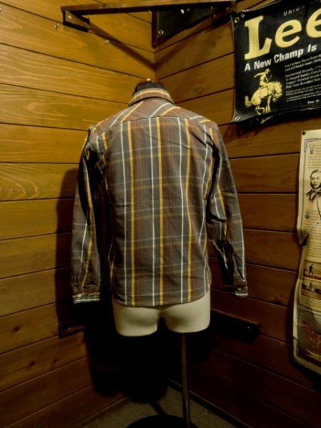 画像2: JELADO/2019・ネルシャツ レギュラー丈 チョコレートブラウン (2)