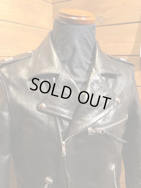 画像3: RainbowCountry/Horsehide Double Riders Jacket ''All State'' (3)