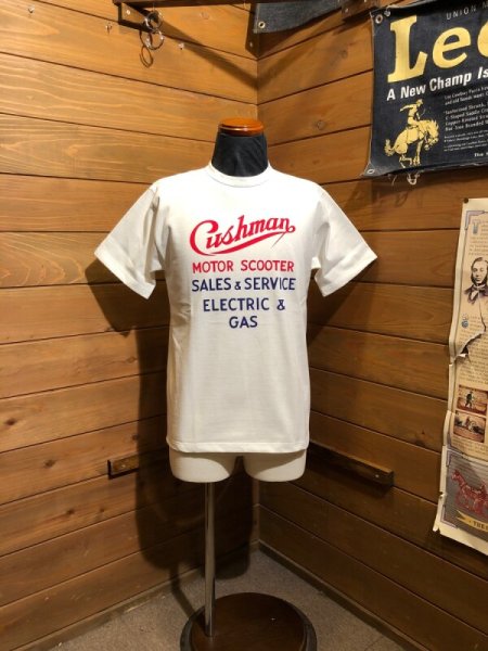 画像1: Cushman/Print Tee Cushman　ホワイト (1)