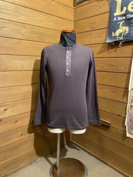 画像1: JELADO/Bronx Henley Neck L/S tee  ブラック (1)