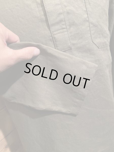 画像5: Cushman/Linen Sleeping Shirts　オリーブ (5)