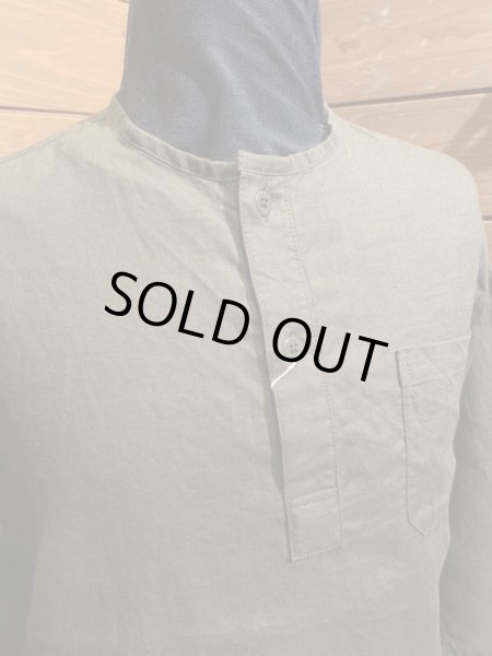 画像4: Cushman/Linen Sleeping Shirts　オリーブ (4)