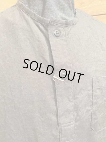 画像4: Cushman/Linen Sleeping Shirts　ブラック (4)