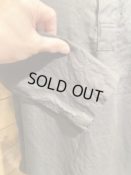 画像6: Cushman/Linen Sleeping Shirts　ブラック (6)