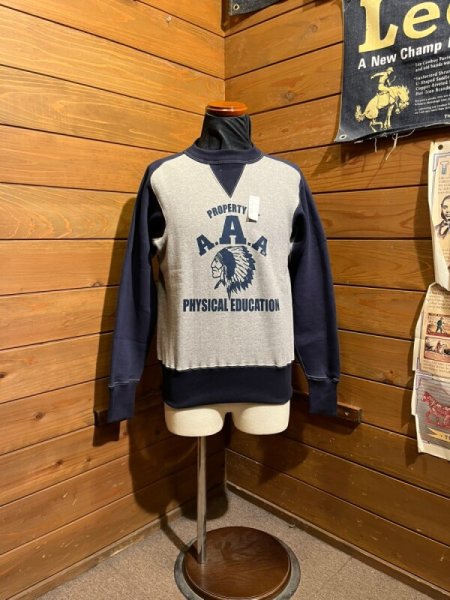 画像1: Cushman/Two Tone Freedom Sleeve Sweat (1)