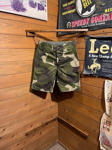 画像1: Colimbo/C.G.Island Chino Shorts m90 Camo (1)