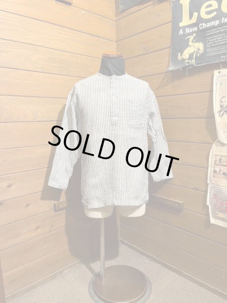 画像1: Cushman/Linen Sleeping Shirts　ストライプ (1)