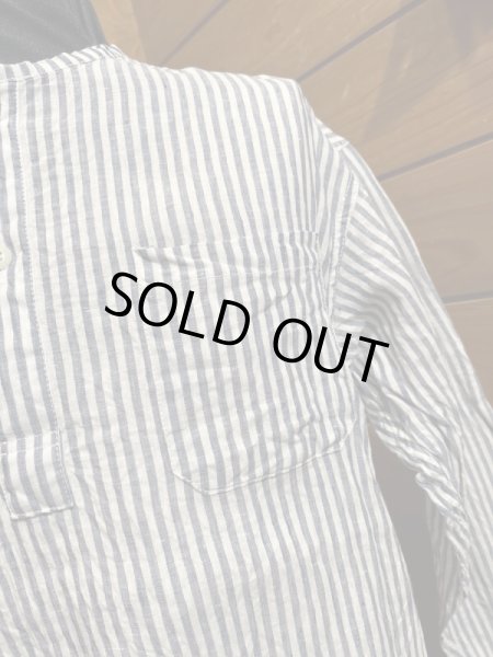 画像5: Cushman/Linen Sleeping Shirts　ストライプ (5)