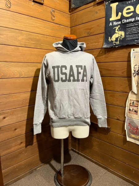 画像1: Cushman/Pile Sweat Parka "USAFA"　グレー (1)