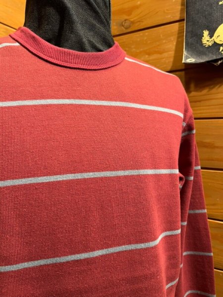 画像6: WestRide/Hevy Border L/S Tee  バーガンディｘブルー (6)