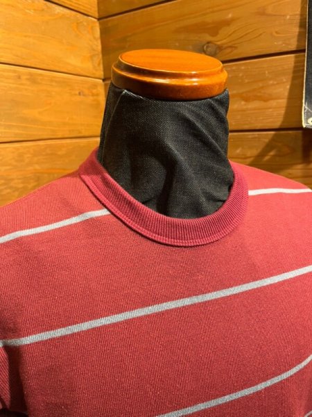 画像3: WestRide/Hevy Border L/S Tee  バーガンディｘブルー (3)