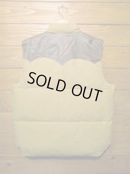 画像2: SugarCane/コットンｘナイロン　ダウンベスト (2)